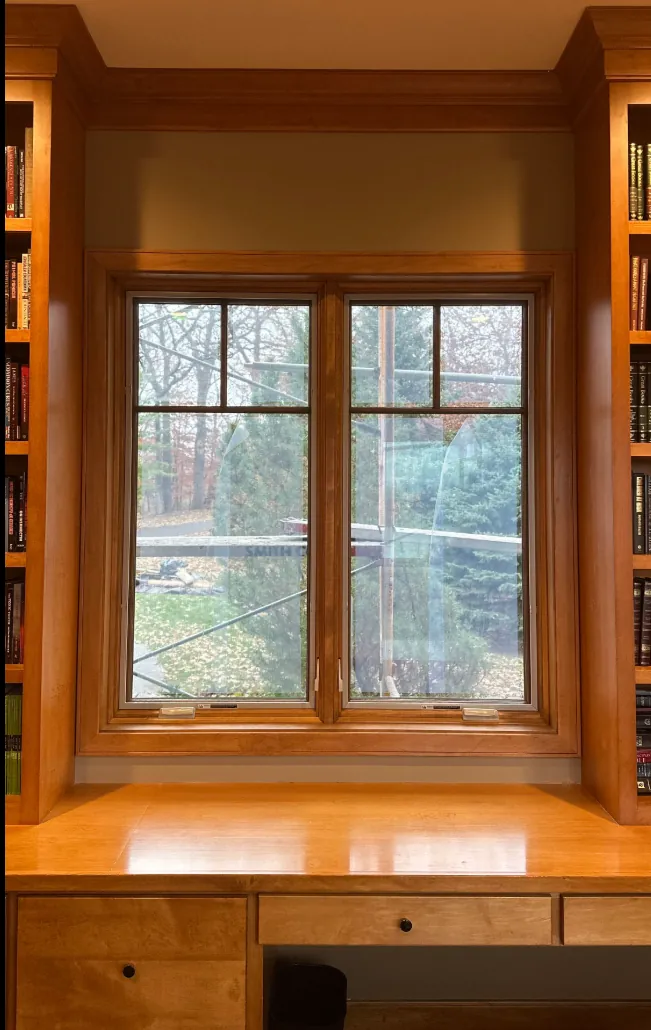 Window replacement stained and painted to match in Prior Lake